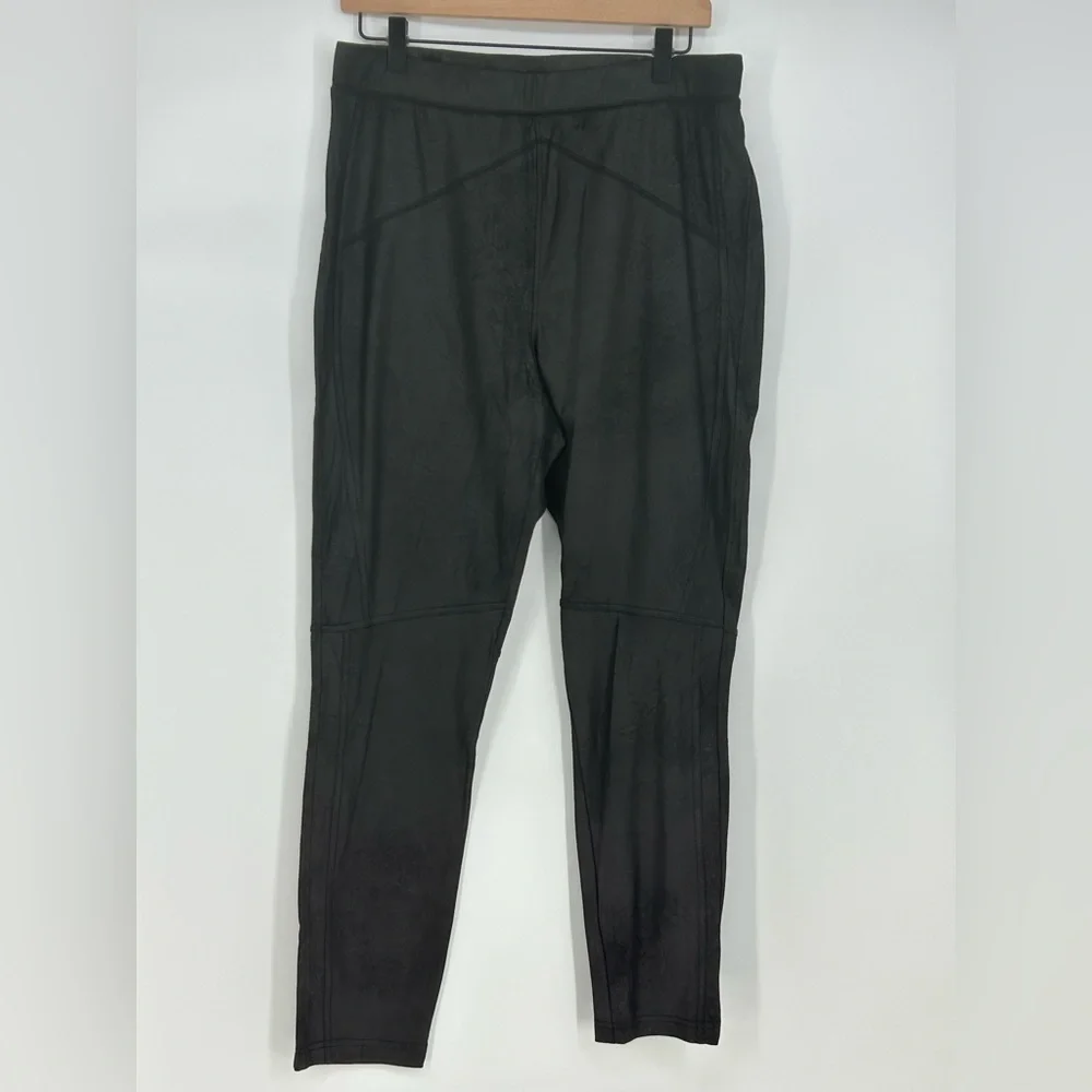 Free People Faux Suede Pants Leggings Vegan Leather ‎ OB1015172- Large